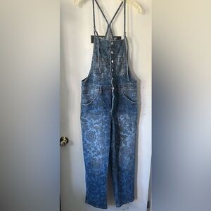 Pilcro Blue Denim Overalls